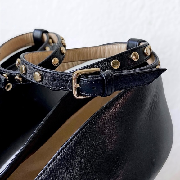 JIMMY CHOO “Lark 65” Black Leather Ankle Booties - Picture 8 of 16